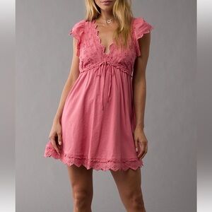 American Eagle Outfitters Pink Mini Dress